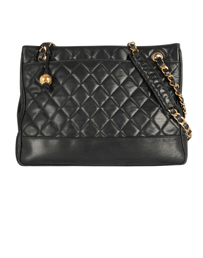 Chanel Vintage Quilted Chain Tote, front view